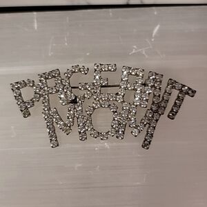 PAGENT Mom Cubic Zirconia Brooch